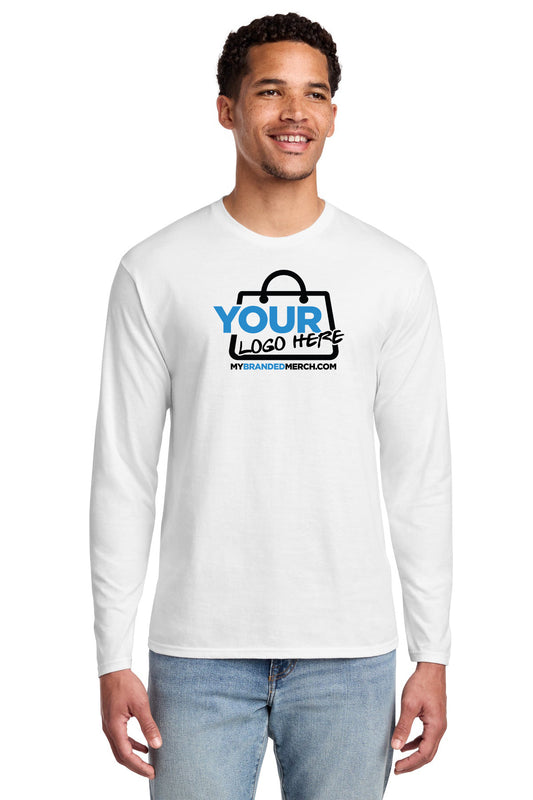 Custom logo Port & Co™ Long Sleeve Fan Favorite Tee. PC450LS decoration preview