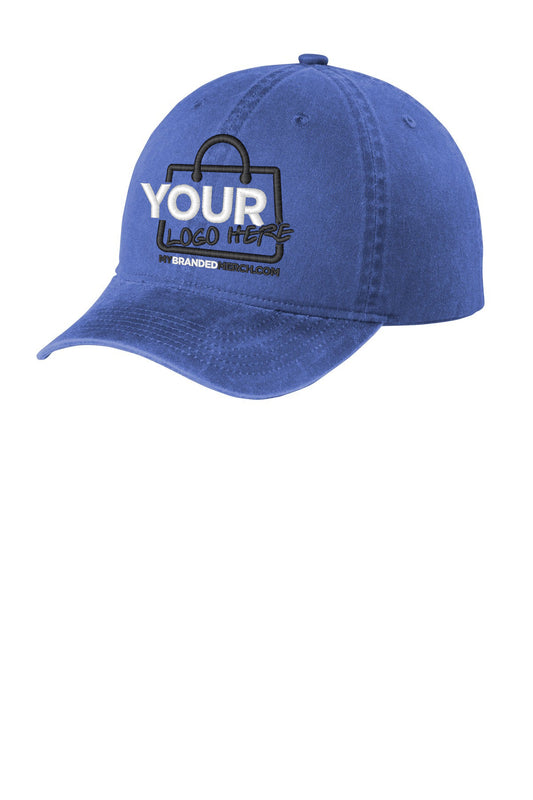 Custom logo Port Authority ® Beach Wash ® Cap. C942 decoration preview