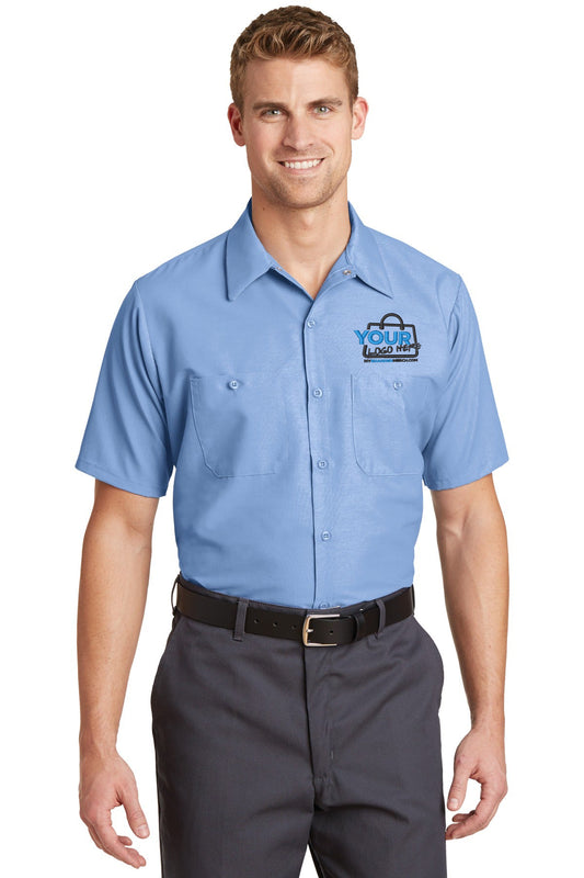 Custom logo Red Kap® Short Sleeve Industrial Work Shirt. SP24 decoration preview