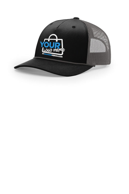 Custom logo Richardson Five-Panel with Rope 112FPR decoration preview
