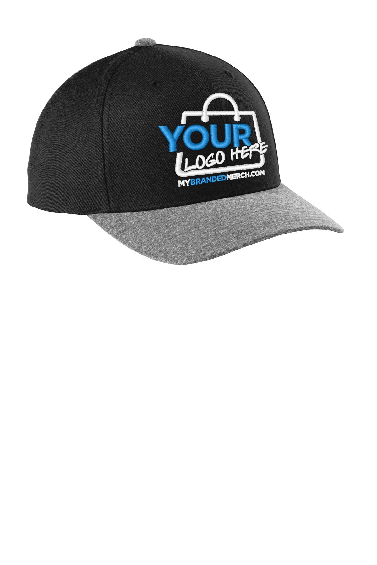 Custom logo Sport-Tek ® YP Classics ® Curve Bill Snapback Cap. STC43 decoration preview