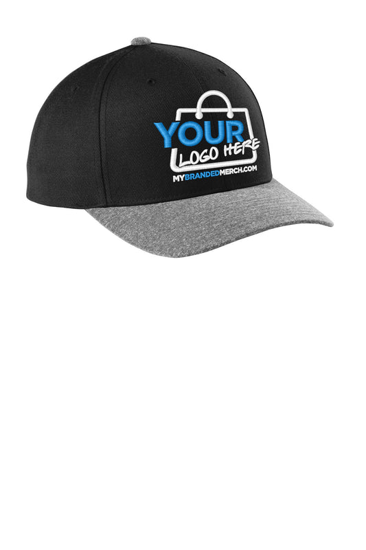 Custom logo Sport-Tek ® YP Classics ® Curve Bill Snapback Cap. STC43 decoration preview