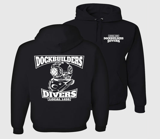 Dock Builders 1456 Divers Hoodie - Black