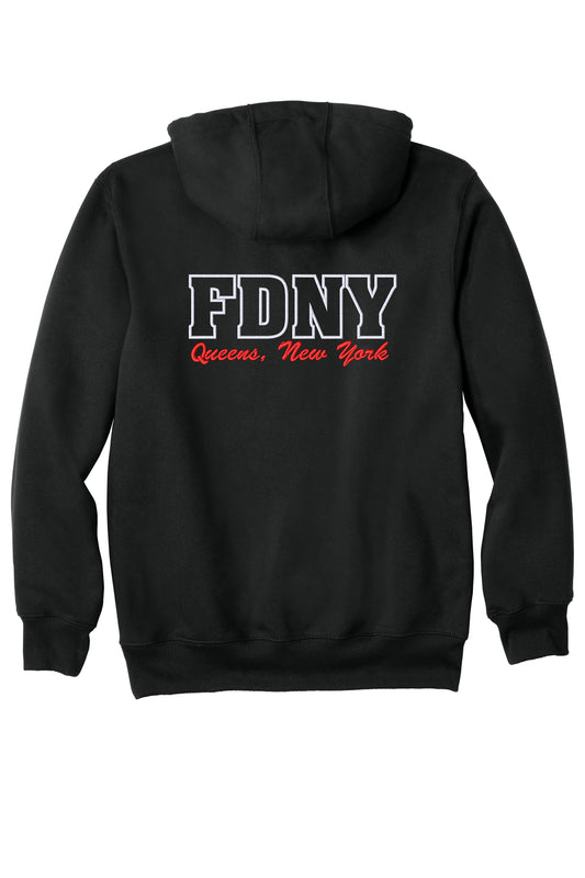 FDNY EMS Station 49 Carhartt CT100615 black back with embroidered FDNY Queens New York design