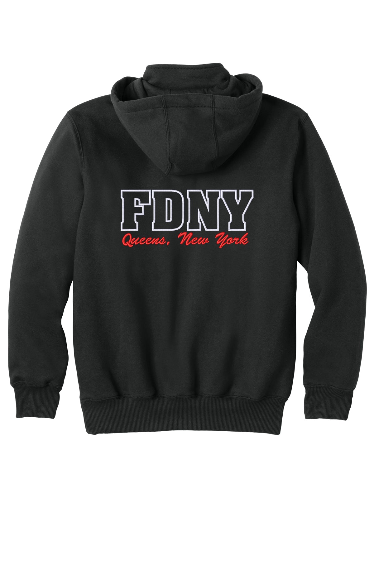 FDNY EMS Station 49 Carhartt CT100617 black back with embroidered FDNY Queens New York design