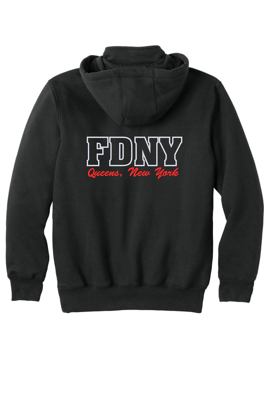 FDNY EMS Station 49 Carhartt CT100617 black back with embroidered FDNY Queens New York design