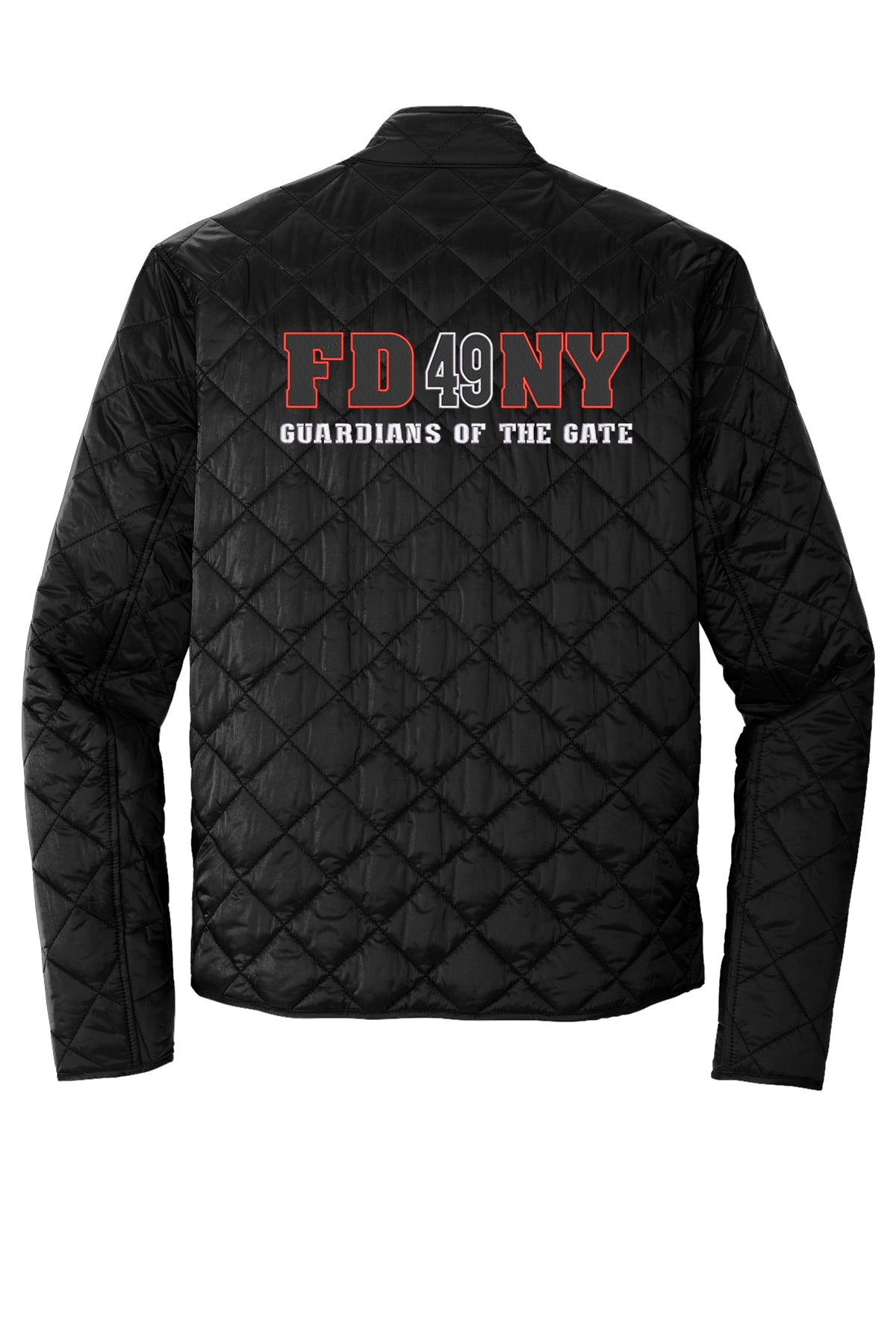 FDNY EMS Station 49 Guardians of the Gate MM7200 Deep Black jacket flat back