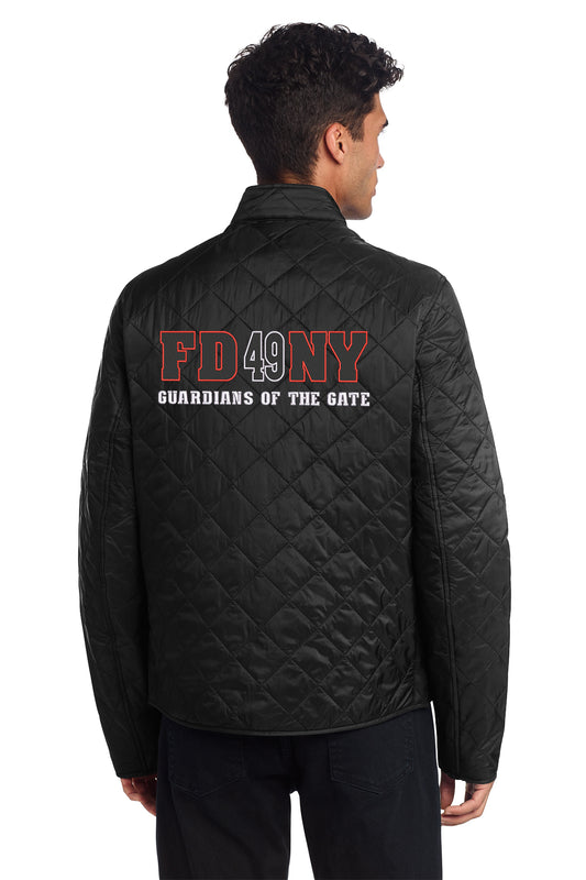 FDNY EMS Station 49 Guardians of the Gate MM7200 Deep Black jacket model back