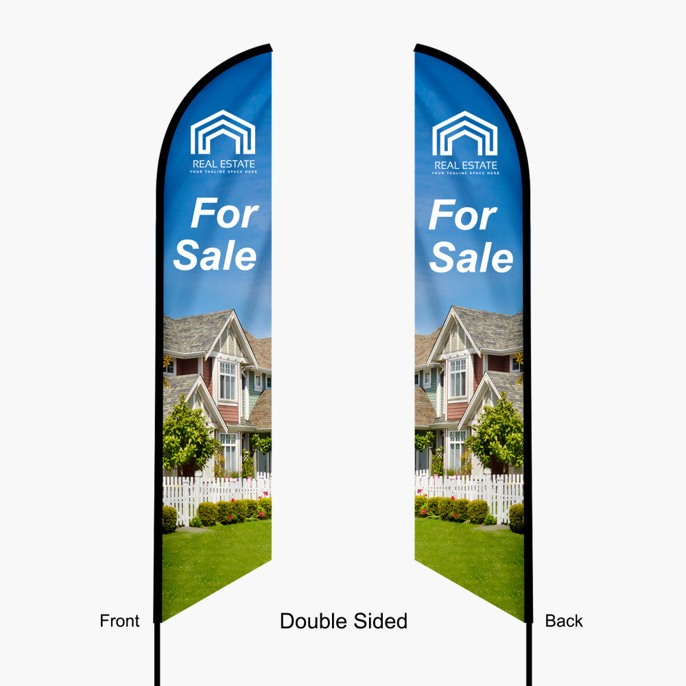 Feather Angled Flag with Ground Stake