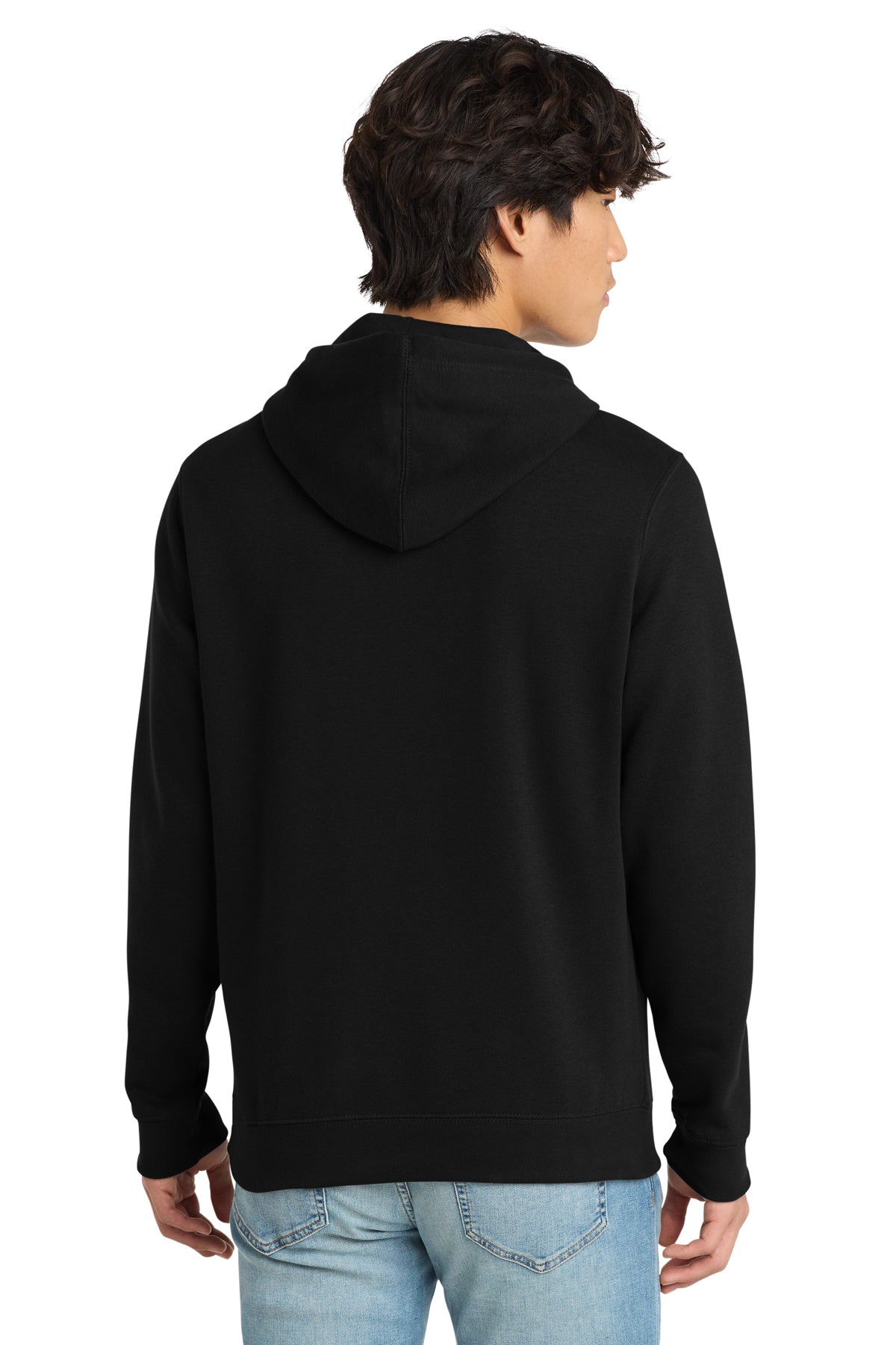 Hamptons Fitness V.I.T. Fleece Hoodie DT6100 black back view
