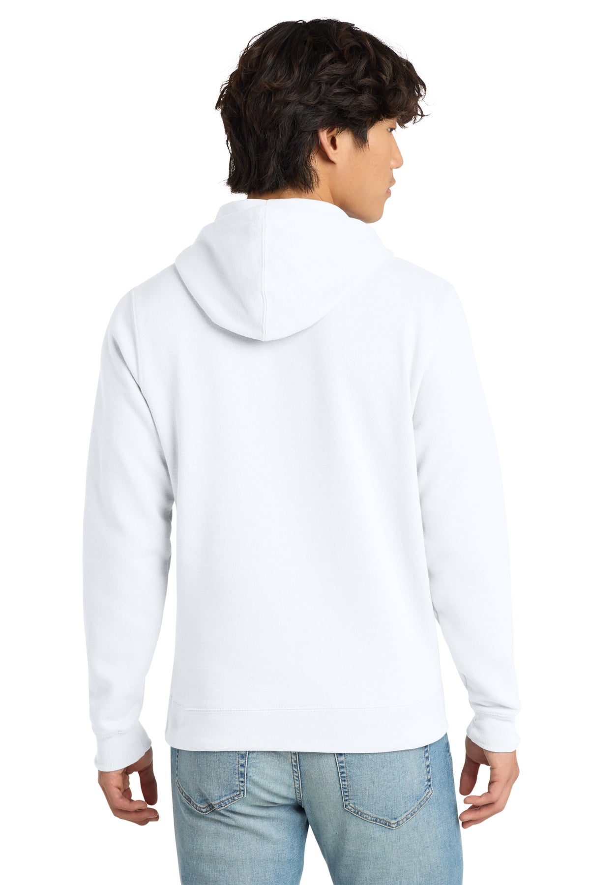 Hamptons Fitness V.I.T. Fleece Hoodie DT6100 white back view