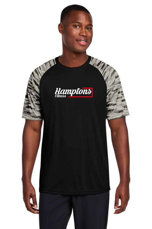 Hamptons Fitness ST376 black performance tee front