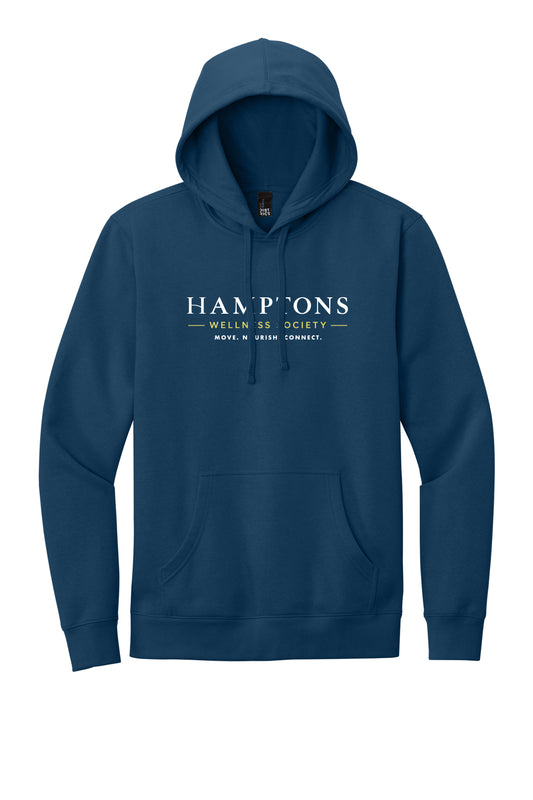 Hamptons Wellness Society DT6100 hoodie in Neptune Blue, front view