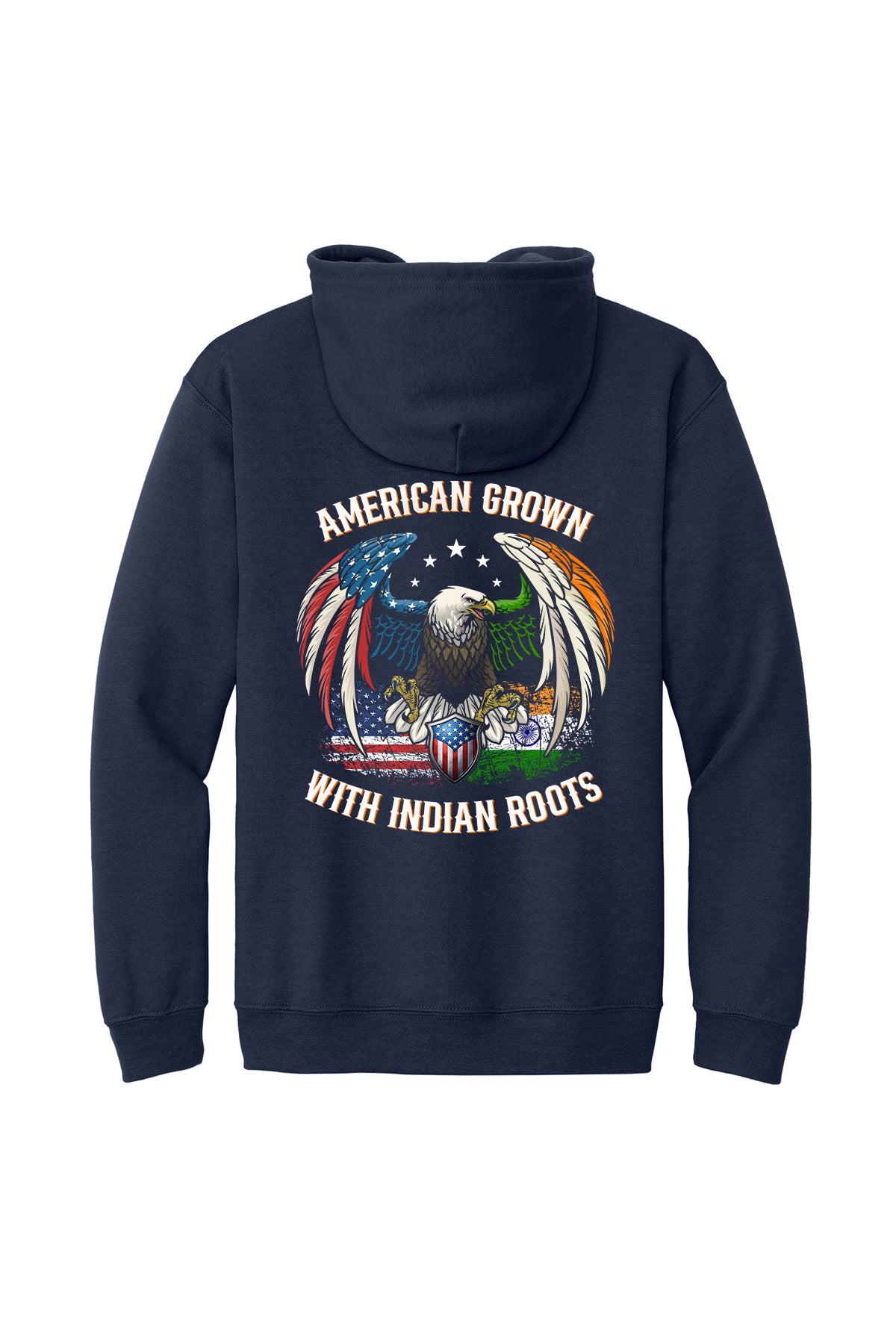 Indian Roots - Indian Officers Society Full-Zip Hoodie 18600 back design