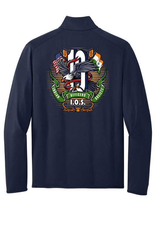 10 Years Indian Officers Society Full-Zip Stretch Fleece K595 back design