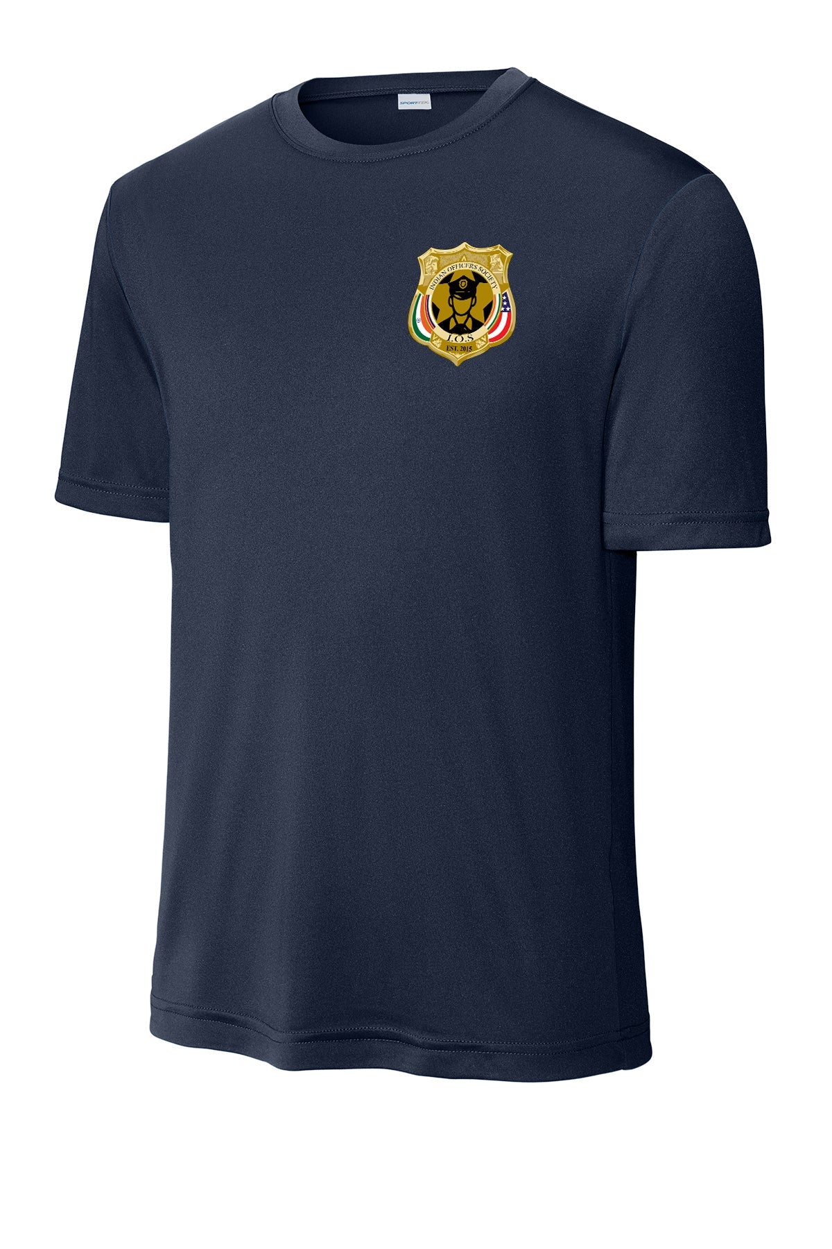 10 Years Indian Officers Society Performance T-Shirt ST350 front IOS badge