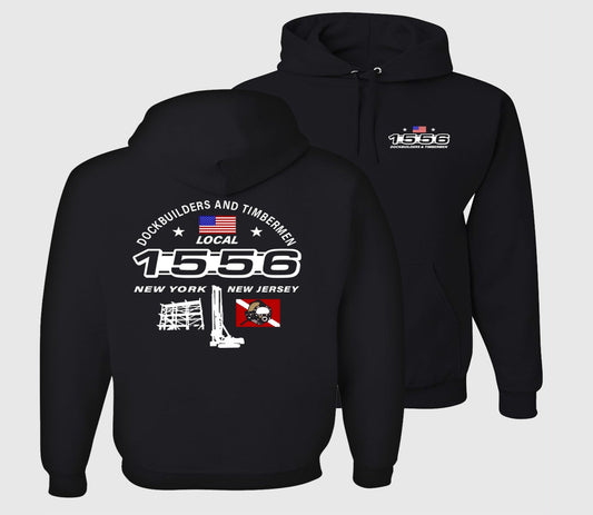 Dockbuilders & Timbermen Local 1556 Hoodie - Black