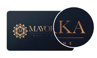 Magnified Raised Metallic Foil